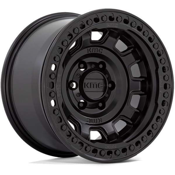 KMC Wheels 17X9 TANK BEADLOCK 8X6.53.5 -38mm SATIN BLACK - KM23679080738N