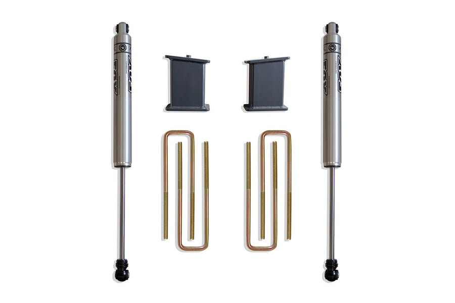 Lift Blocks MaxTrac 901355F 4 in. Lift Incl. U Bolts 1 in. Shackle Fox Shocks