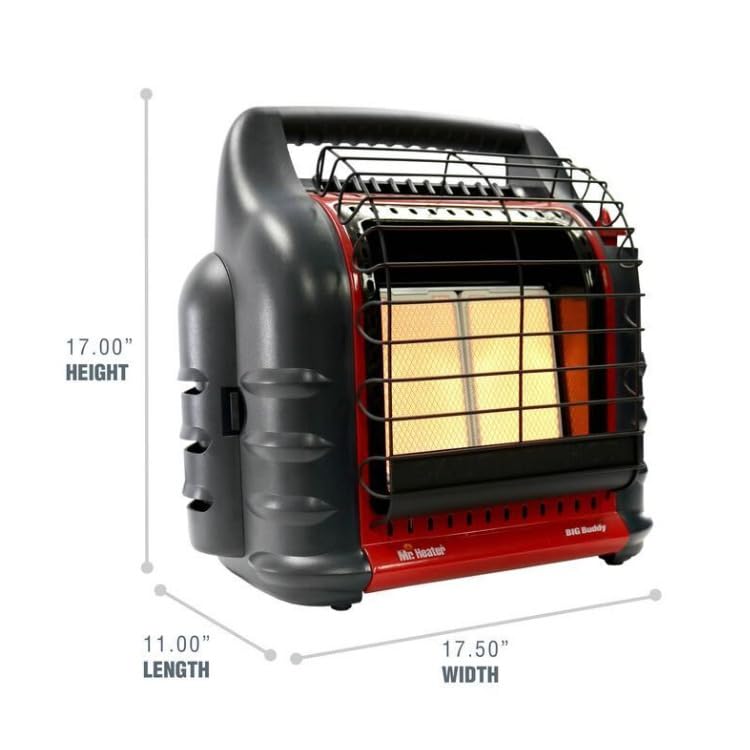 Big Buddy Heater Mr Heater 18,000 BTU Portable Propane - Mass and CA Version
