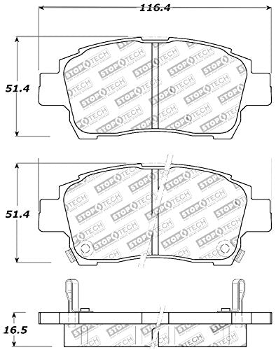 Sport Brake Pads StopTech 309.08220 with Shims and Hardware