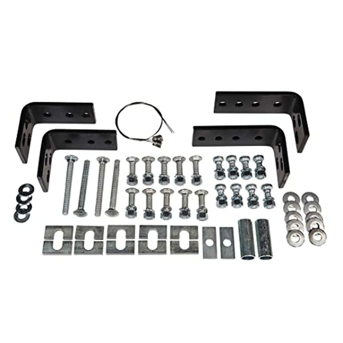 Fifth Wheel Trailer Hitch Mount Kit Husky Towing 31622 - 4 Piece Bolt-On Bracket for 10 Bolt Rail Install, Drilling Required Includes Hardware