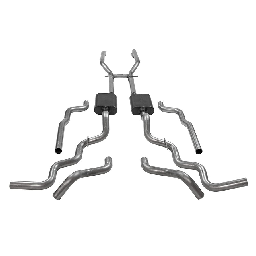 Flowmaster Crossmember Back 817940 Exhaust Kit 2.5 Inch 409 Stainless Steel Compatible with 1967-1972 Chevy/GMC K10, K15/K1500, K20, K25/K2500 4WD V8