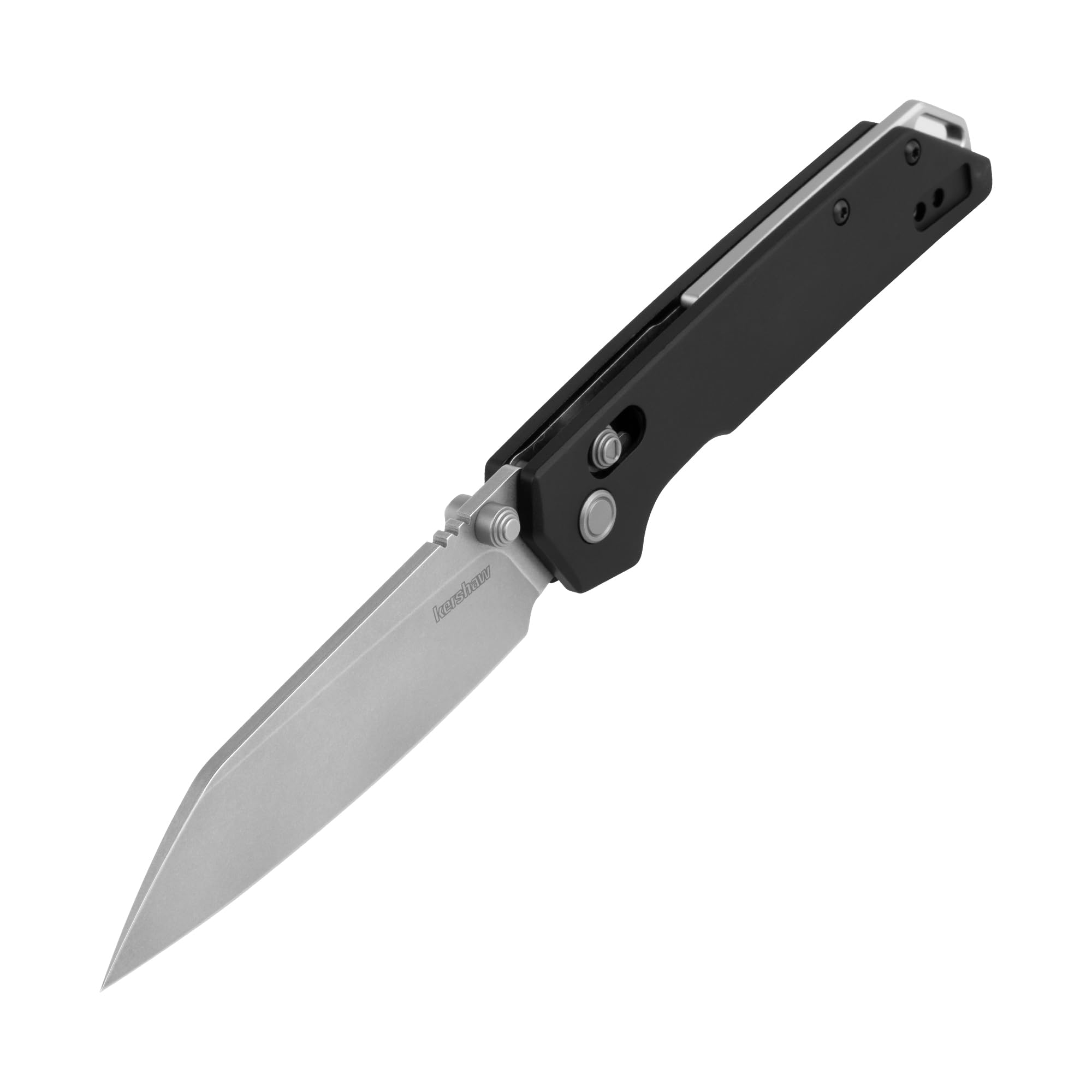 Kershaw Reverse Tanto Iridium Folding Pocket Knife, Sleek 3.4 inch D2 Steel Blade, DuraLock Locking Mechanism, Aluminum Handle, Designed in the USA