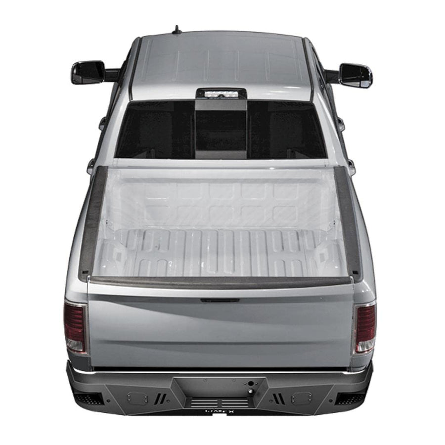 Trailfx RLDB003TI Rear Bumper One-Piece Fits Ram 1500 2011-2018 Titanium Black Powder Coated Steel, Direct Fit No-Drill OE Sensor and OE Hitch Compatible