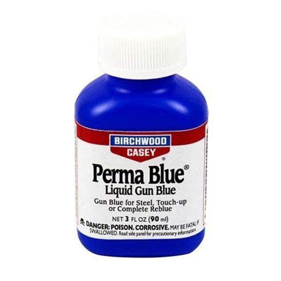 Birchwood Casey Spanish Perma Blue Fast-Acting Long-Lasting Liquid Gun Blue for Steel, Touch-Up & Complete Reblue, 3 FL OZ (90ml)