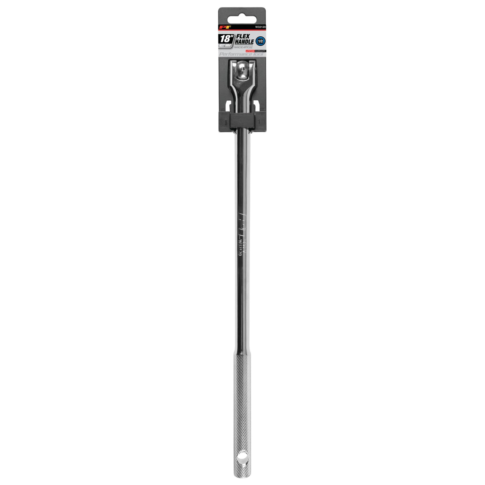 W32120 Performance Tool 1/2-in Drive Flex Handle Home Improvement Hand Tool, Silver, 18-Inches