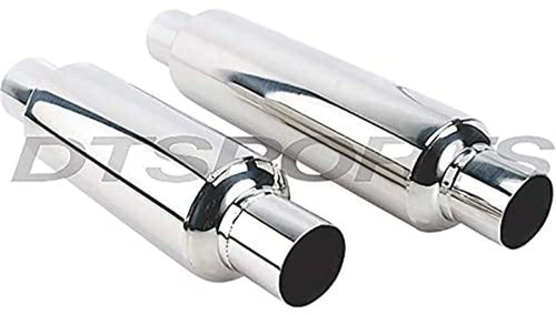 Rsn-254016 Different Trends 4.00In X 16.00In Hi-Polished Ss Resonator Muffler 2.50In Id/2.50In Od