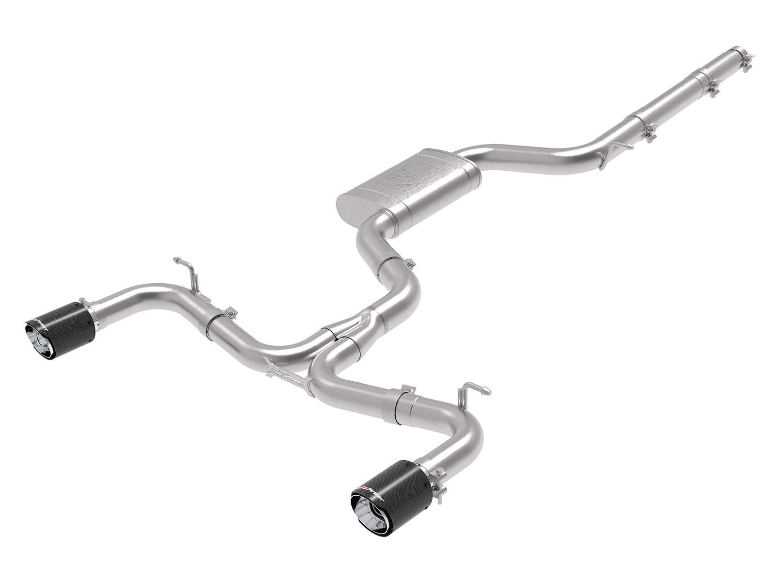 aFe Power CatBack Performance Exhaust System, Carbon Fiber Tip