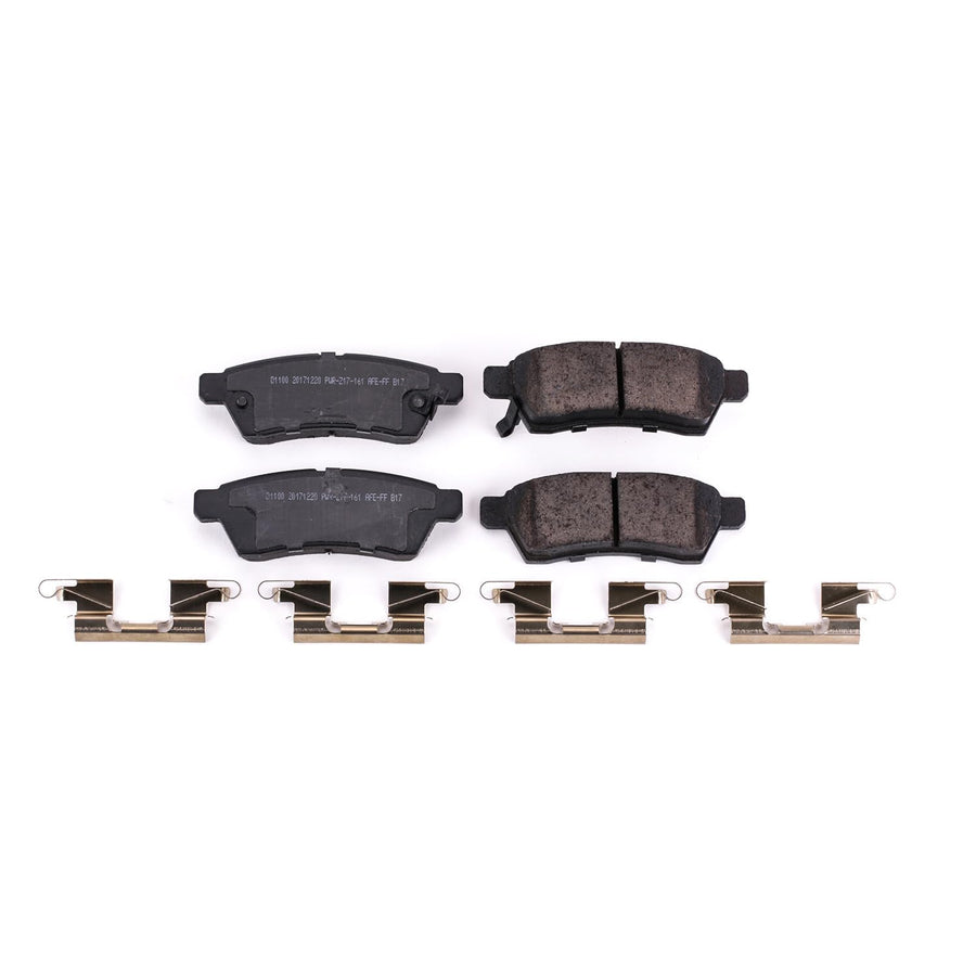 Power Stop Brake Kit Front For Nissan Frontier 2005-25 |Xterra 2005-15 |Suzuki Equator 2009-12 - Ceramic Brake Pads With Installation Hardware, 17-1100