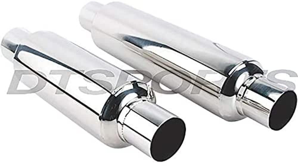 Rsn-243516 DIFFERENT TRENDS 3.50In X 16.00In Hi-Polished Ss Muffler 2.25In Id/2.25In Od