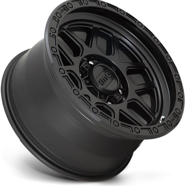 KMC Wheels 18X9 MESA 6X5.55.71 18mm SATIN BLACK WITH GLOSS BLACK LIP - KM54489068718