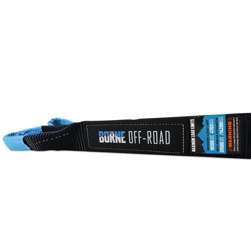 Off-Road Borne Tow Strap, 3 in, 20 Feet