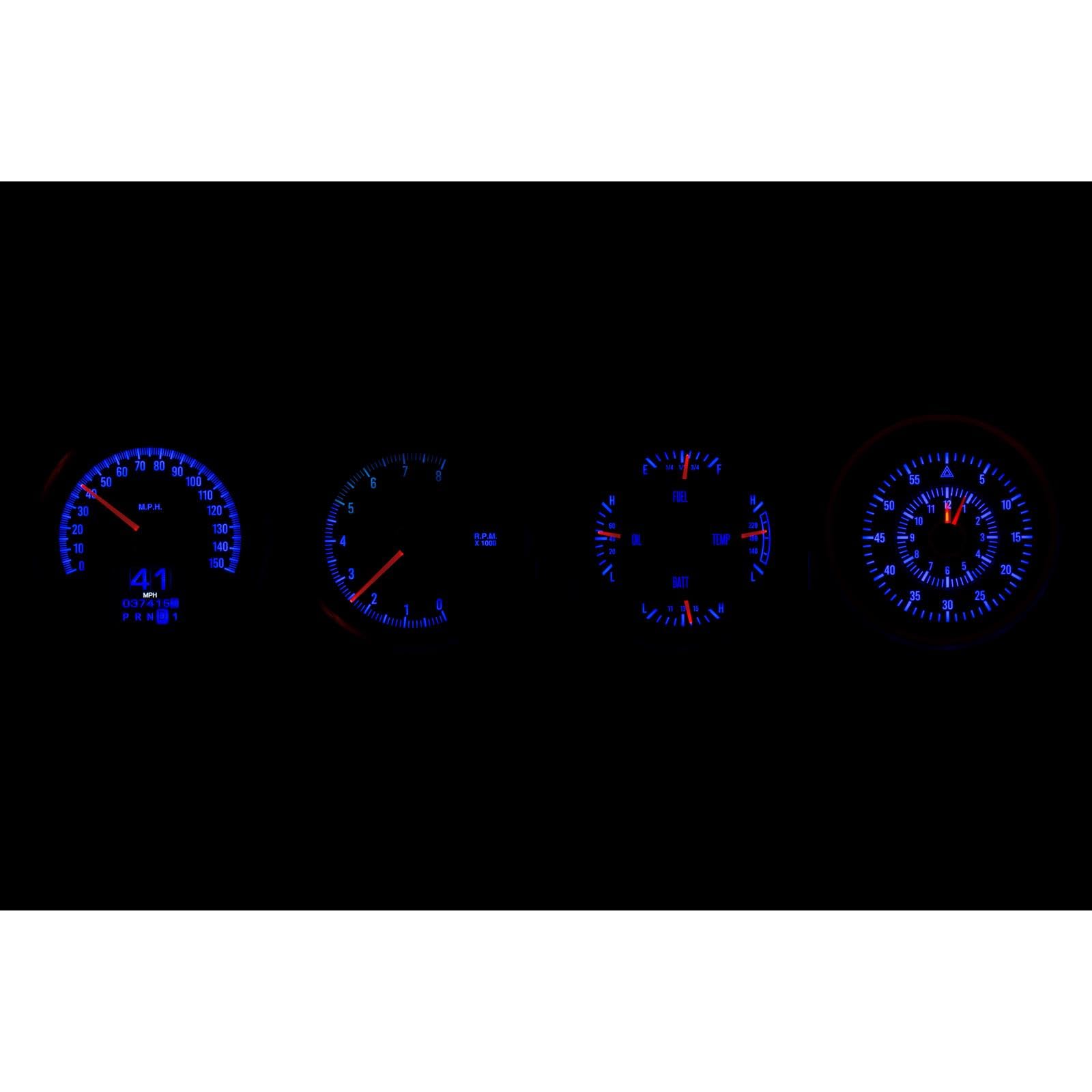 Dakota Digital Retrotech Gauge Instrument System RTX-70D-CLG-X Compatible with 1970-74 Challenger and 1970-74 Cuda with Rallye Dash