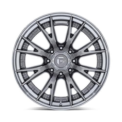FUEL OFF-ROAD FC402 20X10 CATALYST 8X6.5 4.79-18mm PLATINUM WITH CHROME LIP - FC402AP20108018N