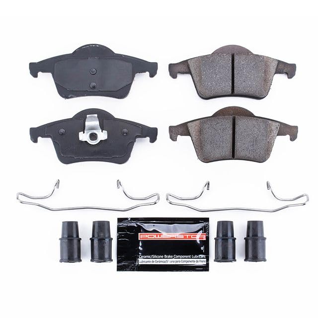 Power Stop Z23-795 Z23 Evolution Sport Carbon Fiber Infused Ceramic Brake Pads with Hardware For Volvo S60, Volvo S80, Volvo V70, Volvo XC70 [Model Specific]