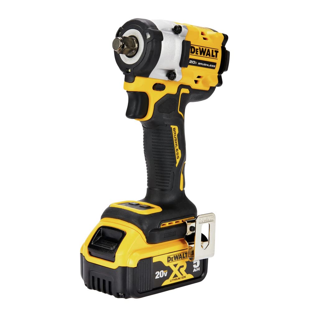 DEWALT 20V MAX* DCF921P2 ATOMIC 1/2 in. Cordless Impact Wrench with Hog Ring Anvil Kit