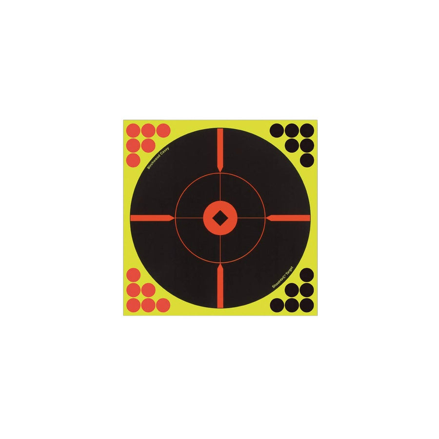 12 Inch SHOOT-N-C Bullseye Targets - 5 Count Pack with 120 Pasters