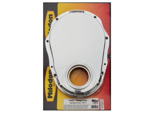 Polished Aluminum Timing Cover Milodon 14870 for Generation 6 Big Block Chevy
