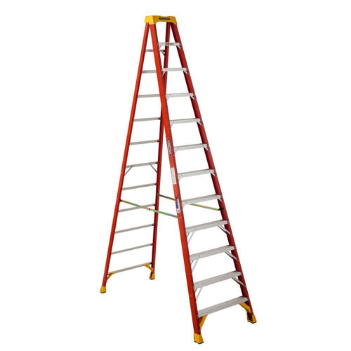 300-Pound Duty Rating Werner Type IA Fiberglass Stepladder, 12-Foot