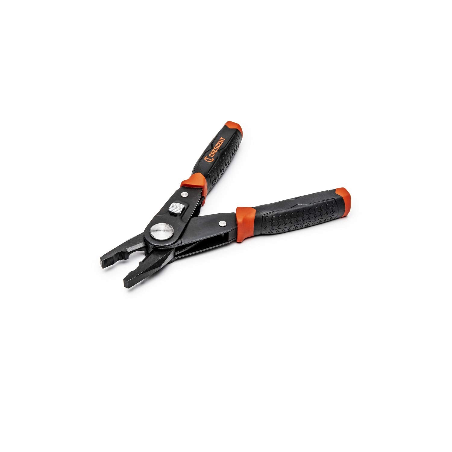 Crescent 2 in 1 Dual Material Combo Linesman's Pliers and Wire Stripper - CCP8V , Black