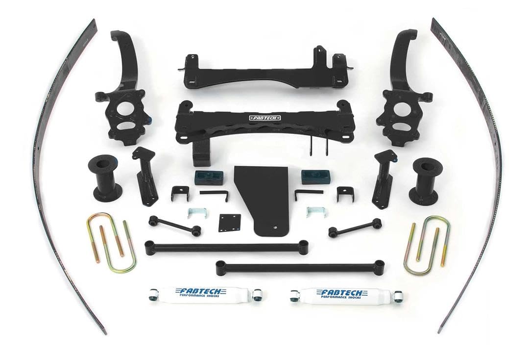 Fabtech K6000 Lift System Basic w/Shocks w/Performance Shocks 6 in. Lift Basic