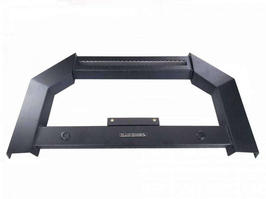 Bull Bar Black Horse Armour No Skid Plate Matte Black Compatible with 18-23 Wrangler/20-23 Gladiator (Excl. 21-23 V8 Engine, 20-23 Rubicon Trim and Trims with Fox Hydraulic Jounce Bumpers)-AB-JE01-NL