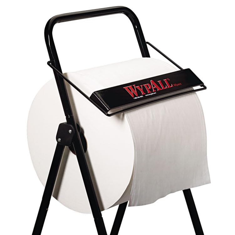 Wypall Jumbo Roll Dispenser Kimberly-Clark Professional* 16 3/4 X 18 1/2 X 33 Black Product Category: Breakroom And Janitorial/Dispensers
