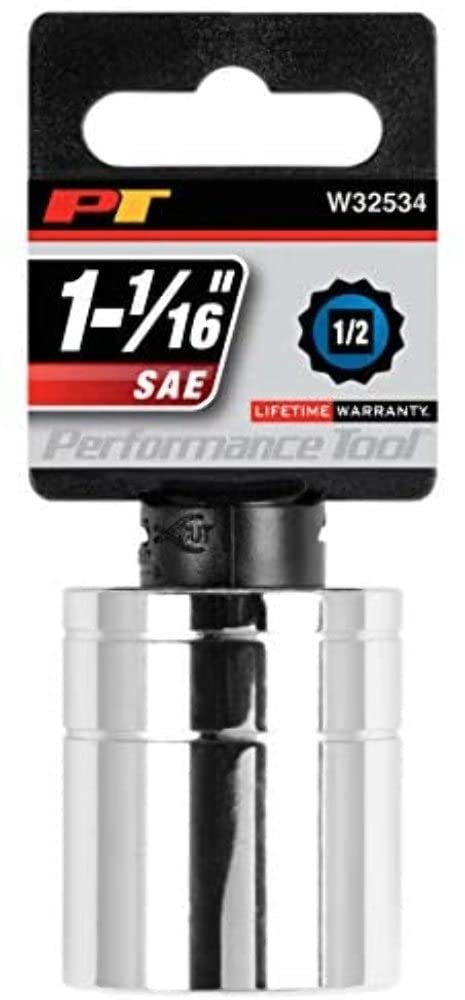 1/2 Drive Performance Tool W32534 12-Point Socket, 1-1/16