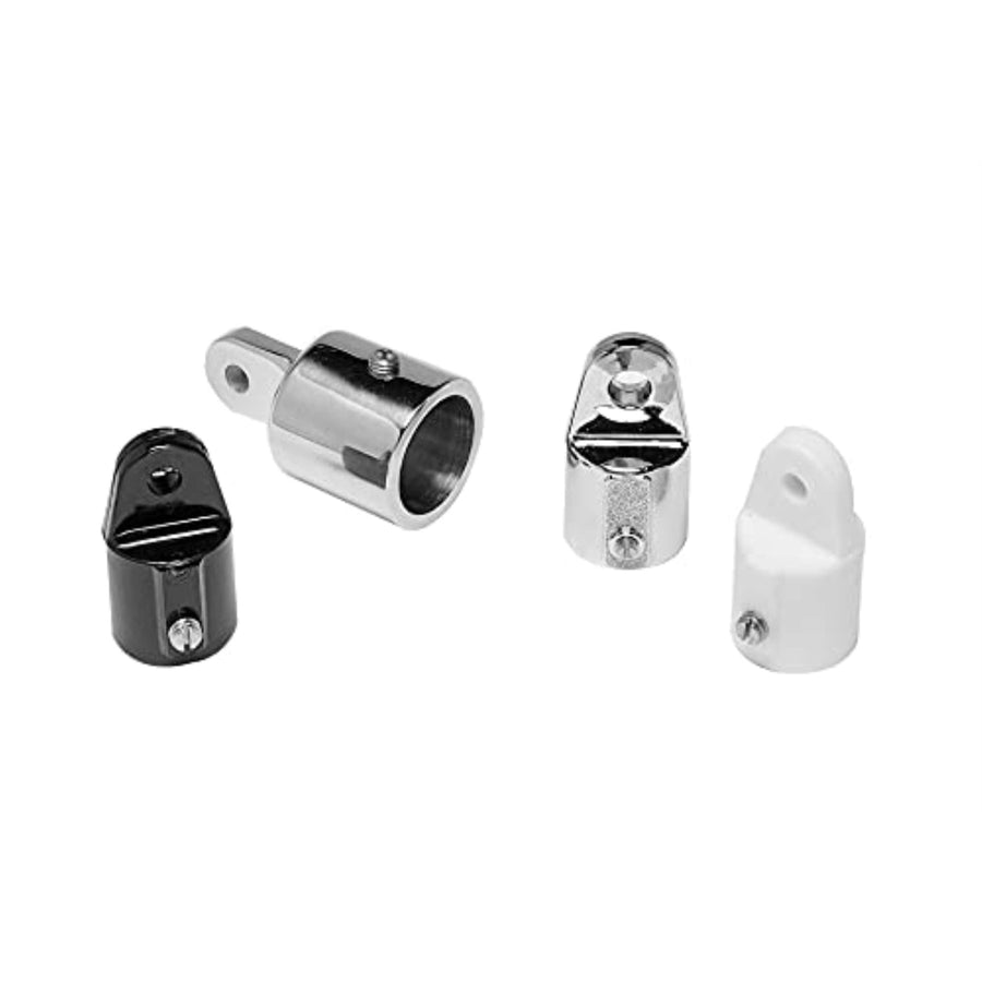 Round 1" Stainless Steel Bimini Top External Eye End,grey