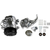 Holley LS A/C Accessory Drive Kit 20-142P - Includes SD7 A/C Compressor, Tensioner, & Pulleys- Polished