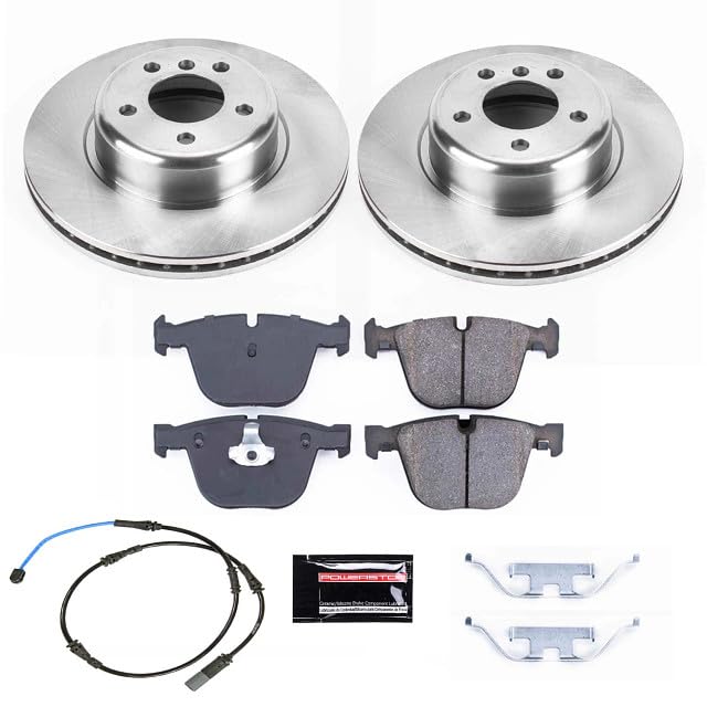 Power Stop KOE6035 Rear Replacement Brake Kit-OE Brake Rotors & Ceramic Brake Pads For BMW 535i GT 2010-2017, BMW 535i GT xDrive 2011-2017 [Model Specific]