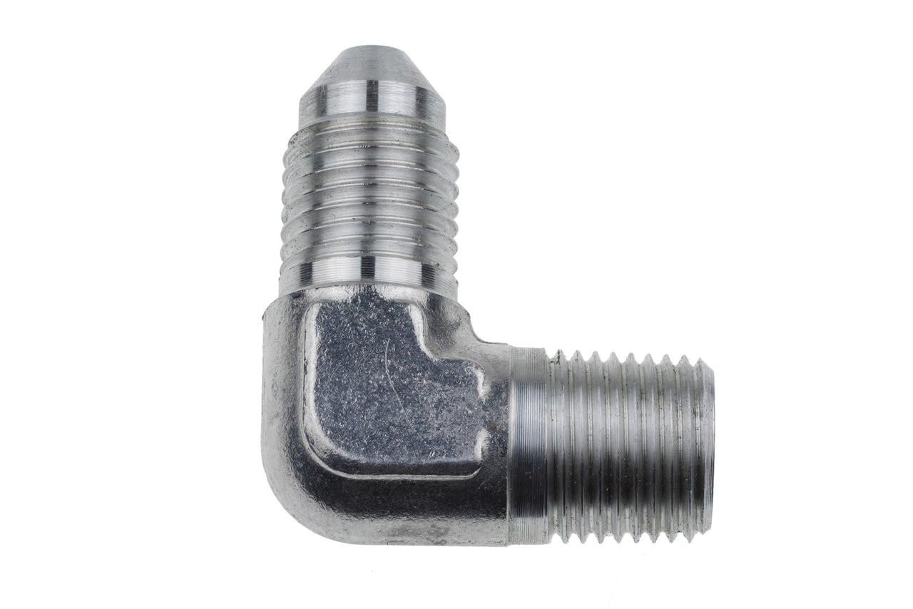 Performance Red Horse 322-03-02 Stainless -03 Flare To 1/8" Pipe 90 Degree