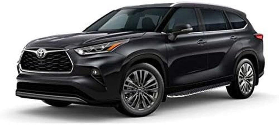 Premium Black Horse Running Boards Compatible with 2020-2025 Toyota Highlander-PR-T2072 Black