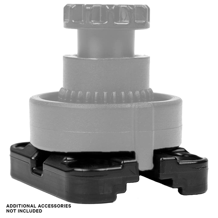 MightyMount II YakAttack | Compact Track Mount for Kayak Accessories | LockNLoad & T-Bolt Compatible | Includes Mounting Hardware | 2" x 2.375" x 0.5" | Made in USA