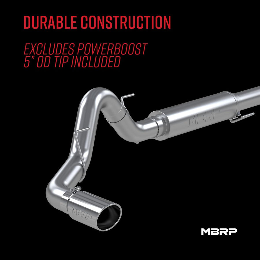 2021+ MBRP Ford F150 2.7L/3.5L/5.0L 4in Aluminized Steel Cat-Back - RACE VERSION