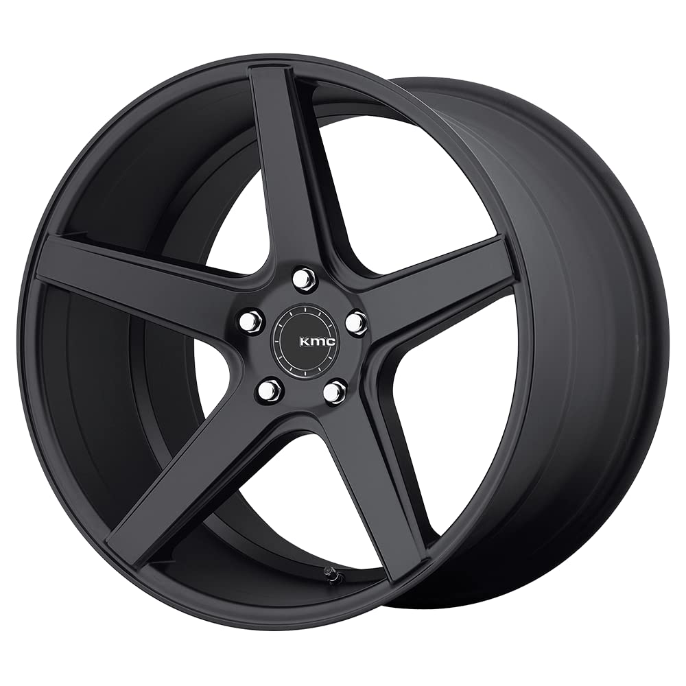 KMC Wheels Satin Black KM685 District Wheel (20x8.5"/5x120mm, +28mm offset)