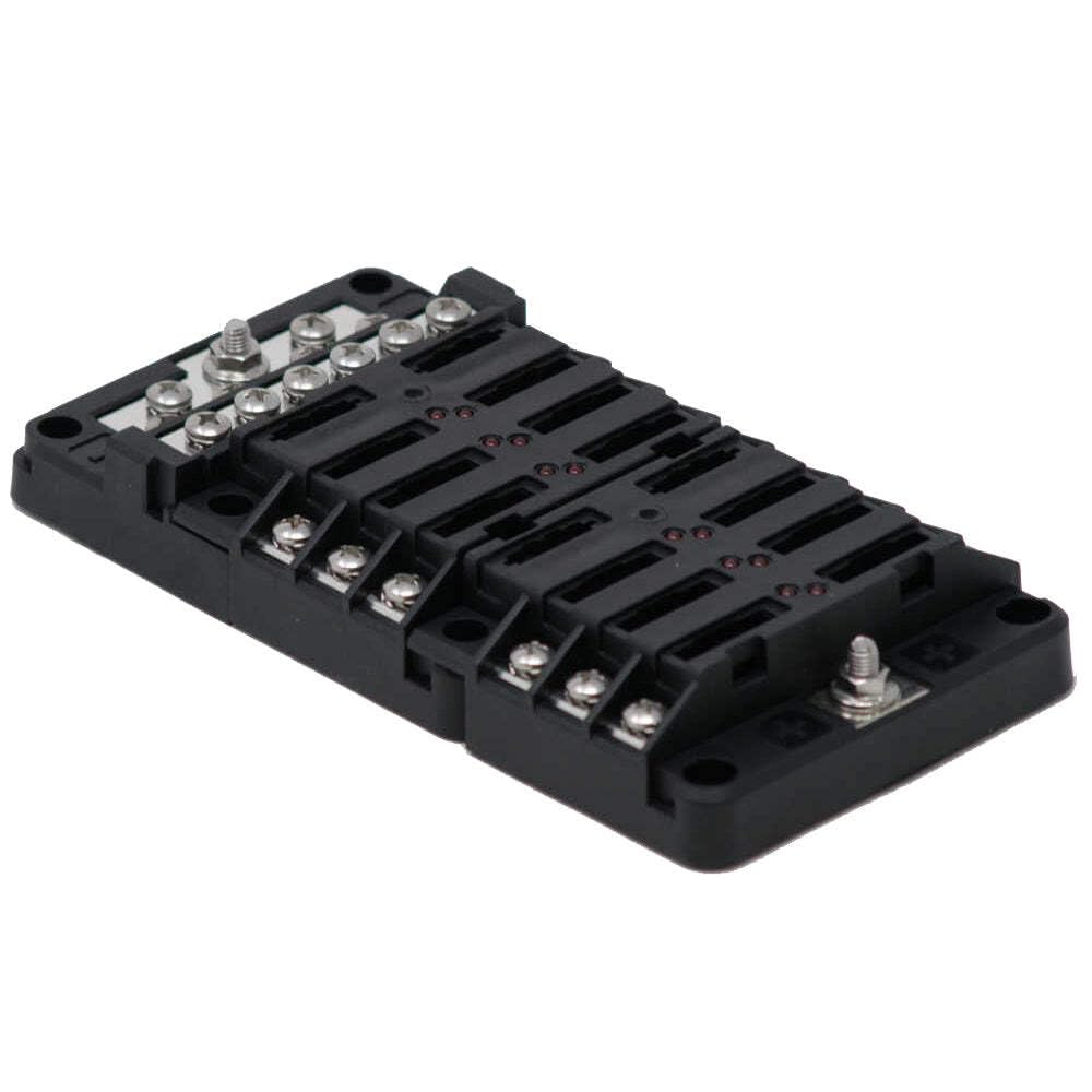 Egis Fuse Block RT 12 Position w/Ground & LED Indication