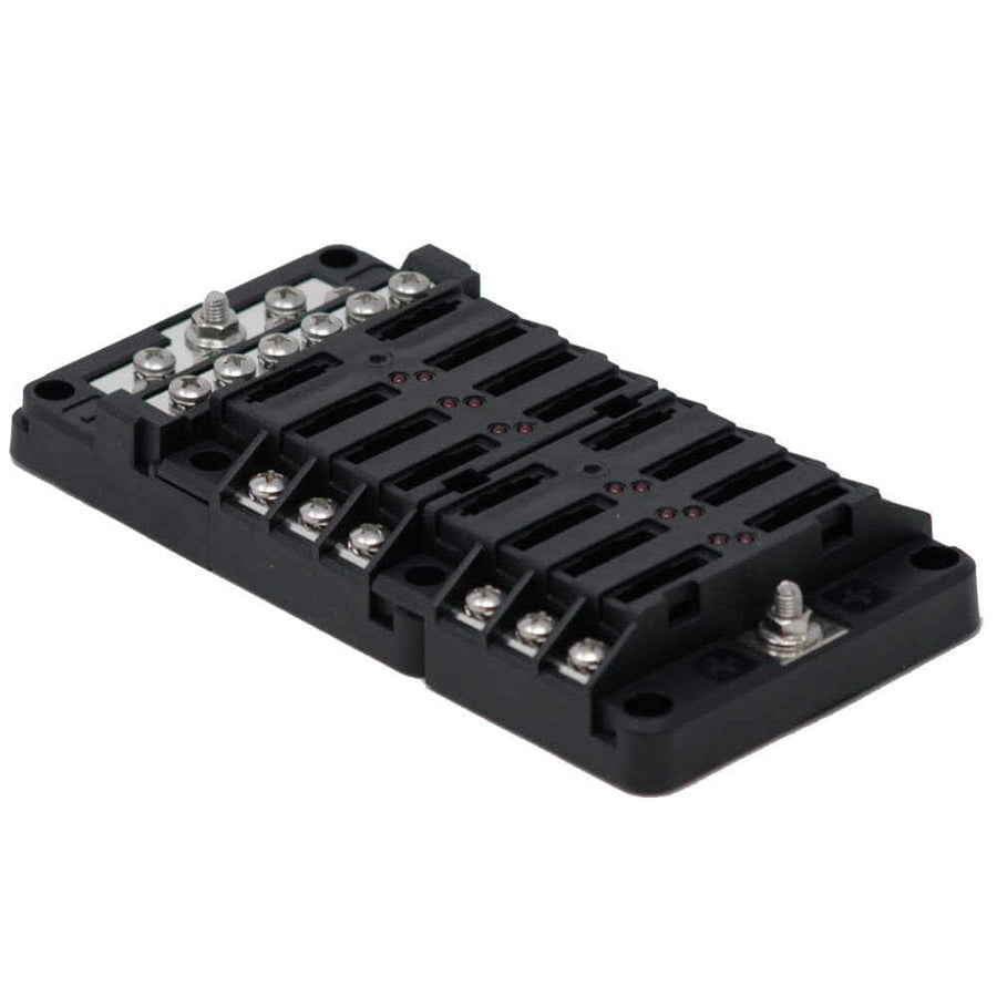 Egis Fuse Block RT 12 Position w/Ground & LED Indication