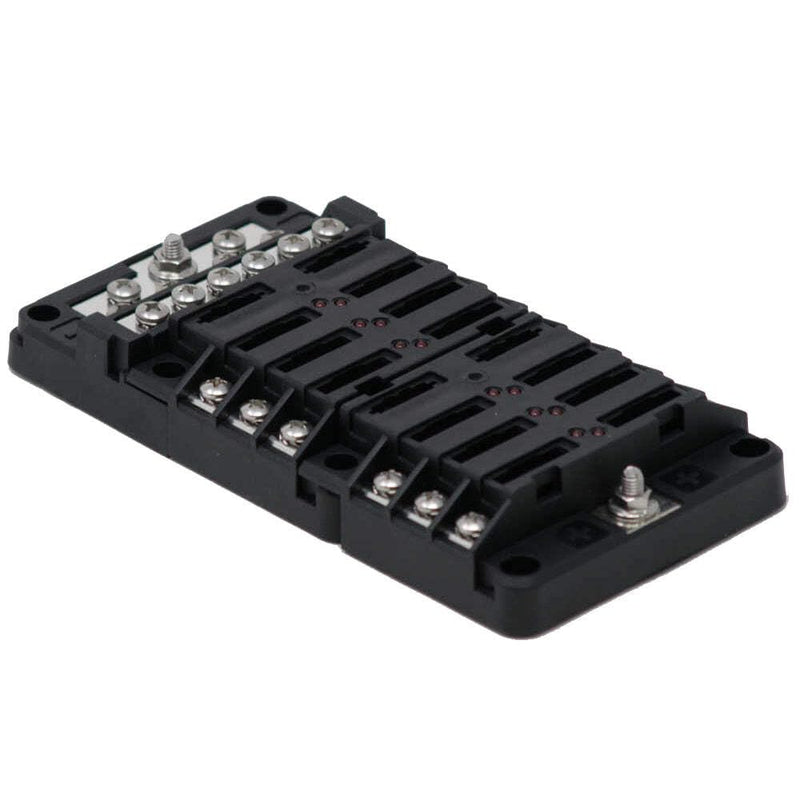 Egis Fuse Block RT 12 Position w/Ground & LED Indication