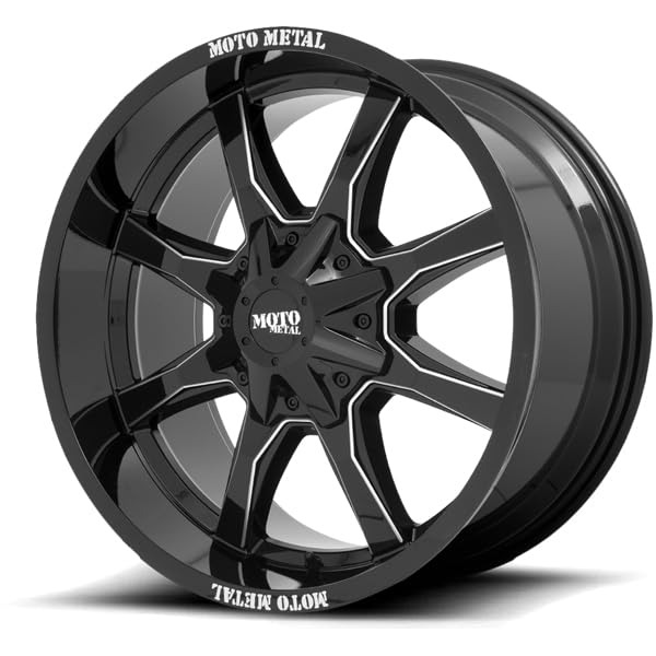 Moto Metal 20X10 MO970 G-BLK MILL SPK 12MM - MO970210883B12