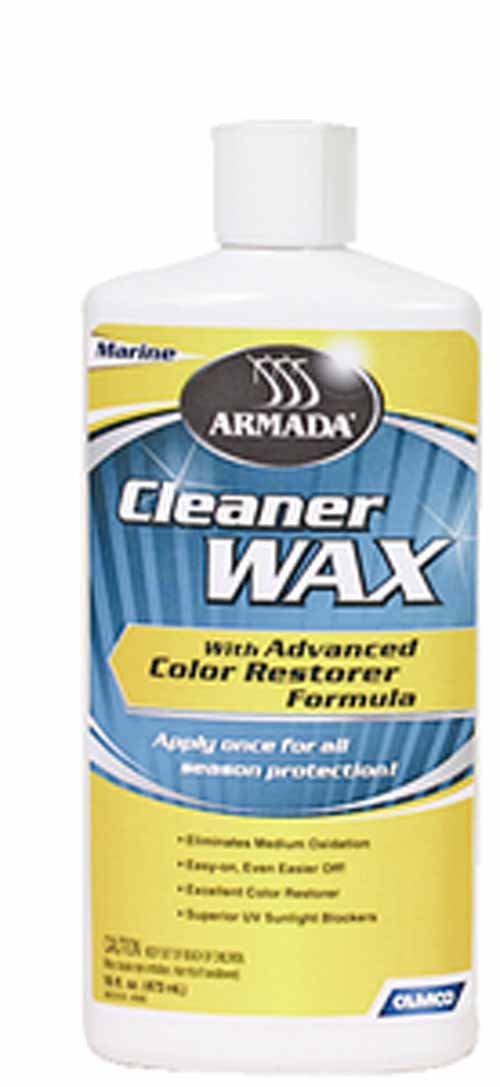 Camco Cleaner Wax Armada Camper/RV | Removes Oxidation, Chalking, Rust & Exhaust Stains | 16 oz (40976)