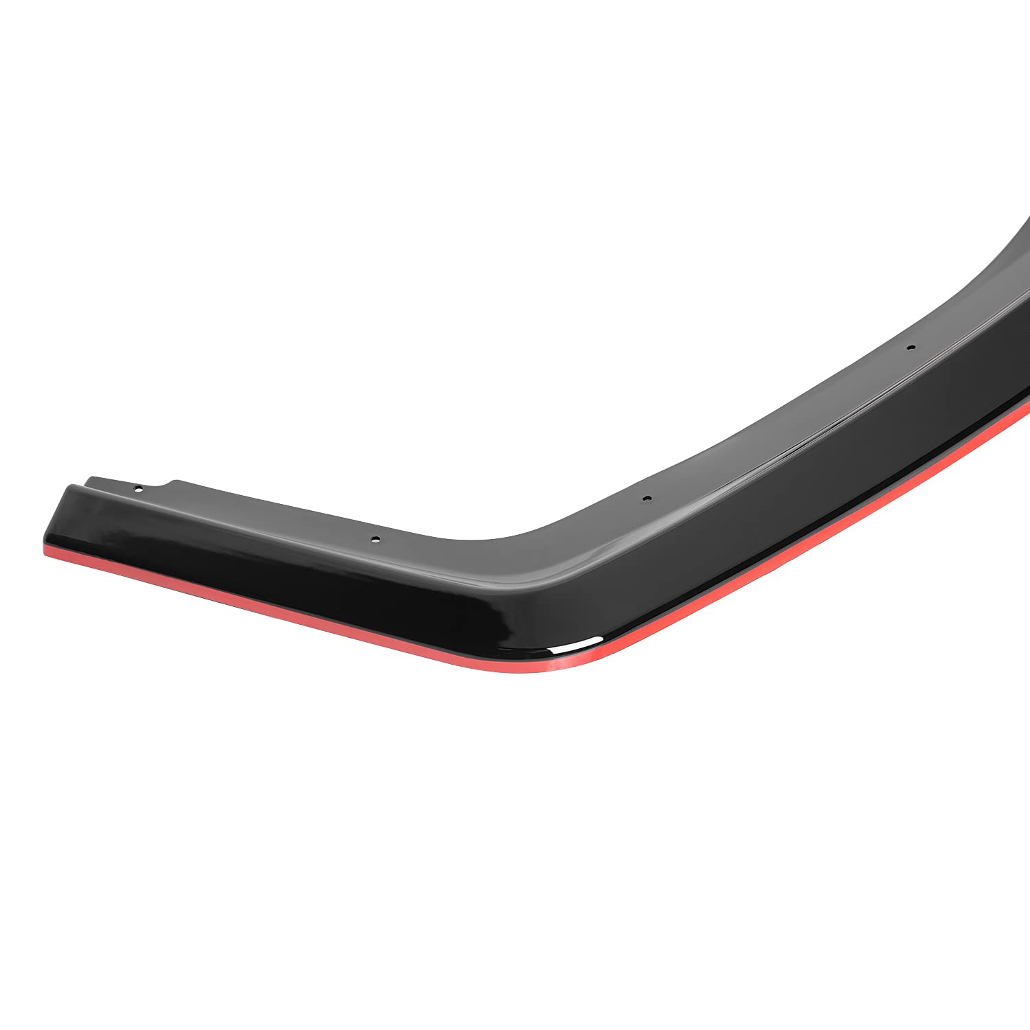 Glossy Black Red Trim Spec-D Tuning Front Bumper Lip Spoiler Compatible with 2017-2021 Honda Civic Si Hatchback