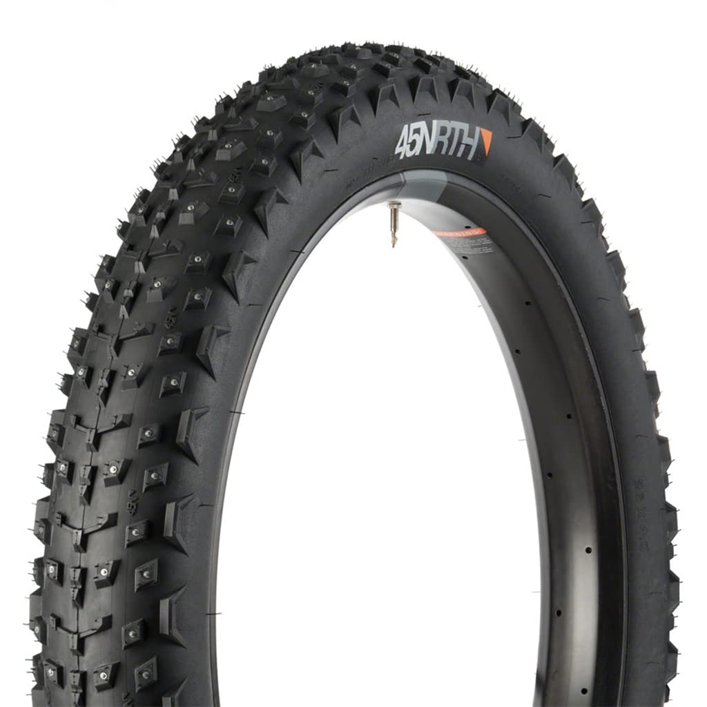 Dillinger 3 45NRTH Studded Fatbike Tire: 26x4.0 60tpi Tubeless Ready Folding