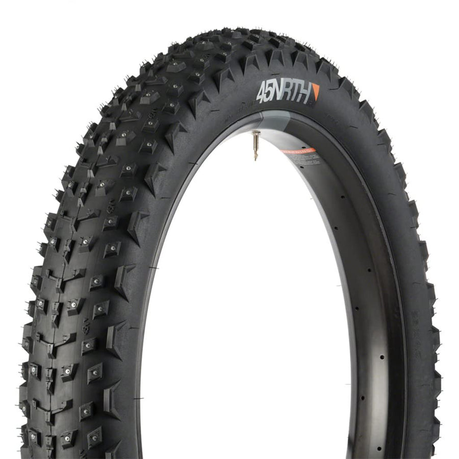 Dillinger 3 45NRTH Studded Fatbike Tire: 26x4.0 60tpi Tubeless Ready Folding