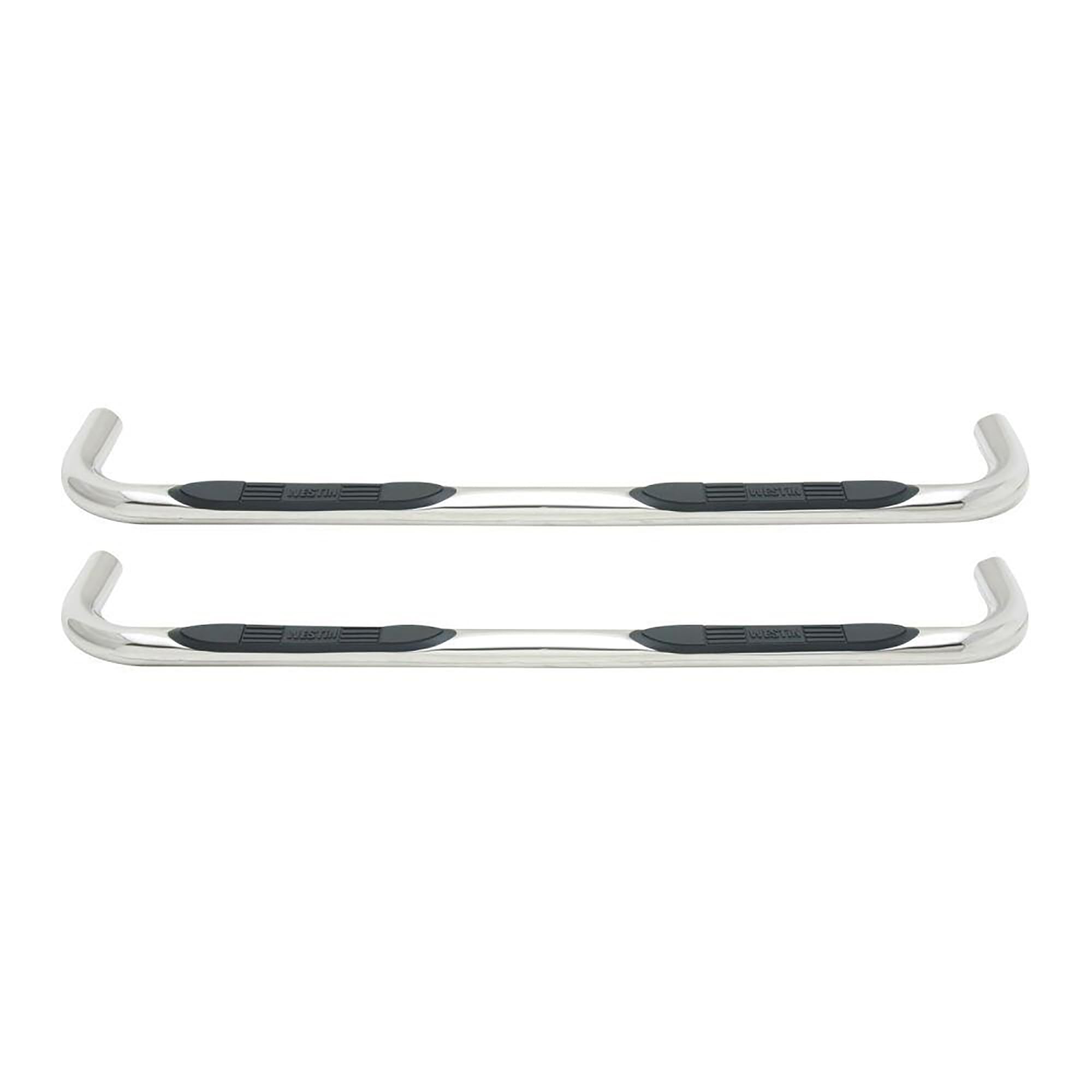 E-Series Westin 23-2790 3 Round Nerf Bars fits 2005-2011 Dakota Quad Cab Polished Pair
