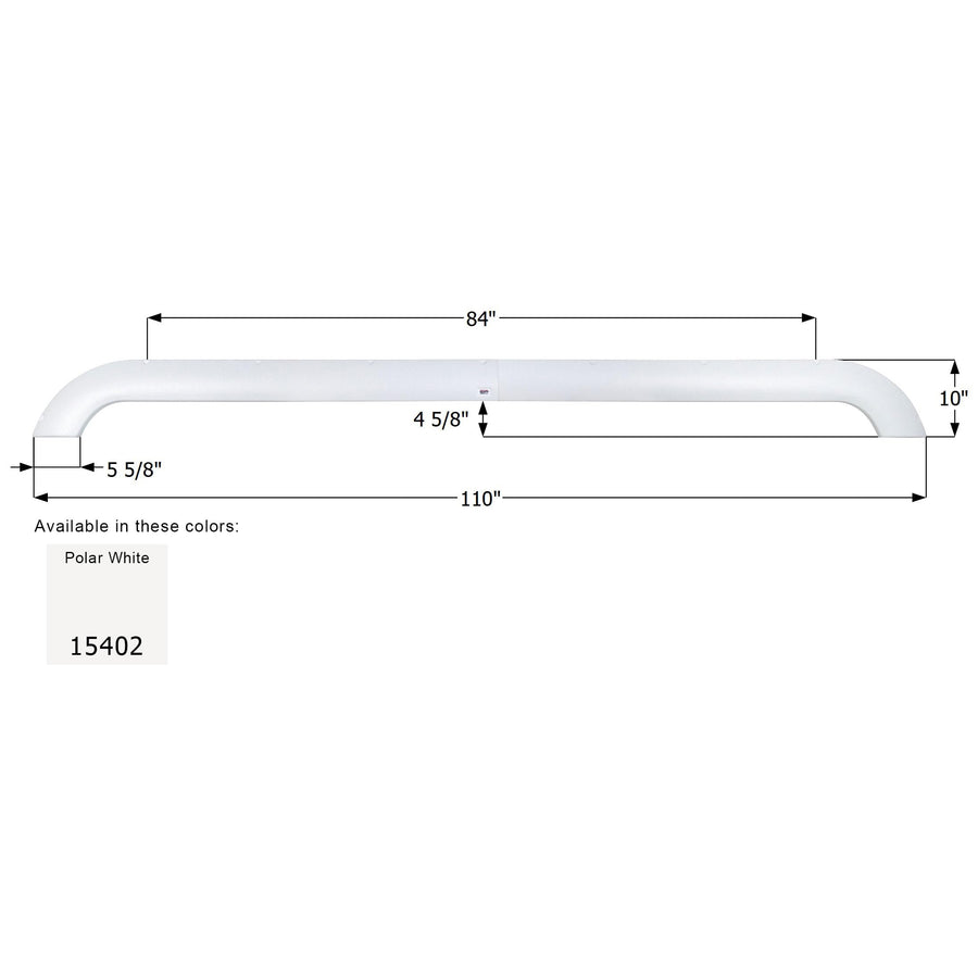 Icon Triple Axle Fender Skirt 15402 for Eclipse - Polar White
