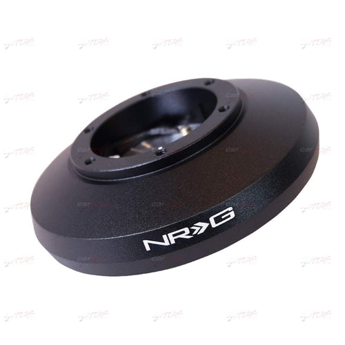 NRG Innovations Steering Wheel NRG-SRK-DRTH Quick Release Short Hub Adapter, 6x70mm Bolt Pattern, Retain Horn & Turn Signals, Black Body