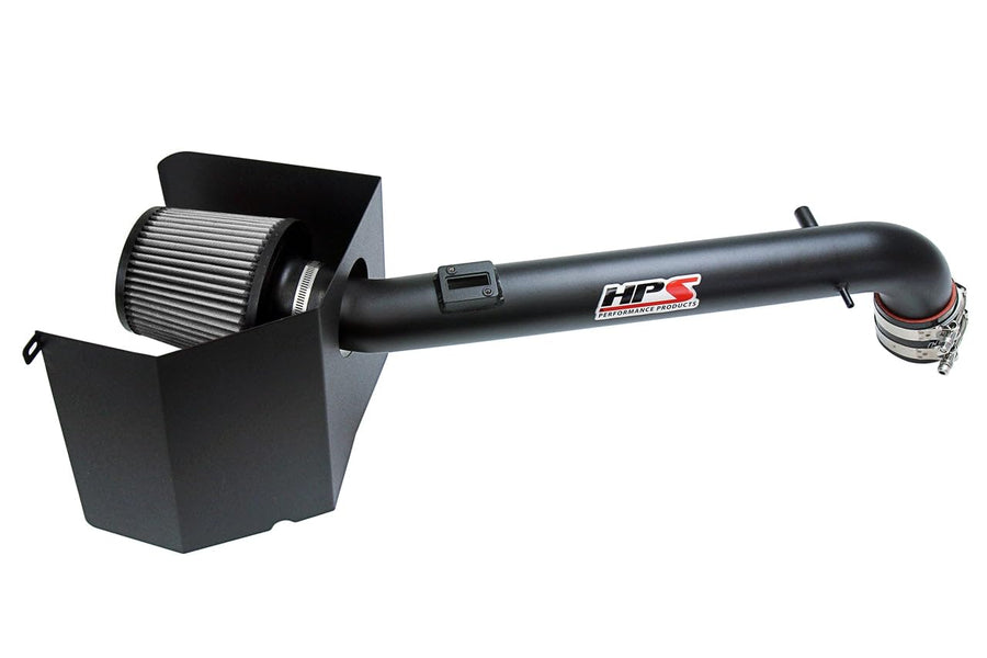HPS Performance Shortram Black Air Intake Kit + Heat Shield Cool Ram Compatible for 2005-2023 Toyota Tacoma 2.7L, 827-169WB
