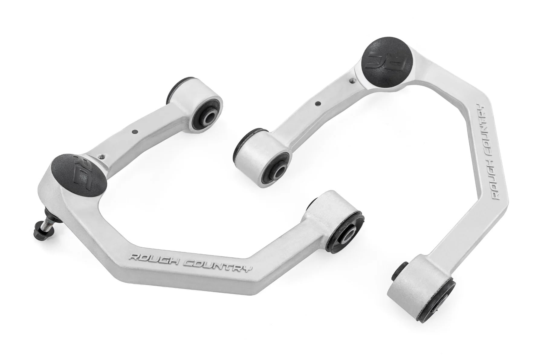 Rough Country Upper Control Arms Forged Aluminum for Toyota Tacoma (2024-2025) with 3.5" Lift, 2-Pack, Silver