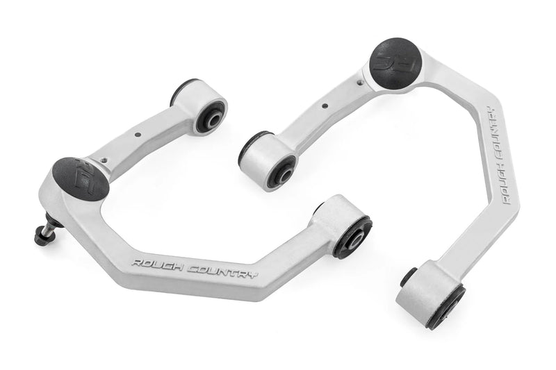 Rough Country Upper Control Arms Forged Aluminum for Toyota Tacoma (2024-2025) with 3.5" Lift, 2-Pack, Silver